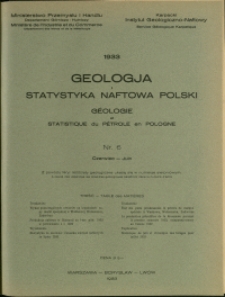 Geologja i Statystyka Naftowa Polski : 1933 : nr 6