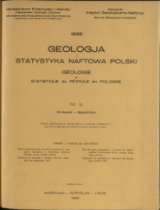 Geologja i Statystyka Naftowa Polski : 1933 : nr 9