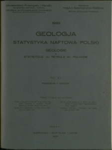 Geologja i Statystyka Naftowa Polski : 1933 : nr 10