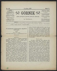 Górnik 1886 : z. 11
