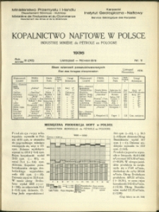 Kopalnictwo Naftowe w Polsce : 1936 : nr 11