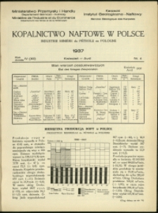 Kopalnictwo Naftowe w Polsce : 1937 : nr 4