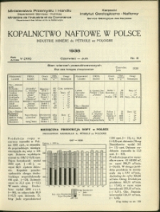 Kopalnictwo Naftowe w Polsce : 1938 : nr 6