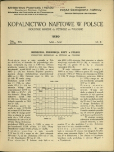 Kopalnictwo Naftowe w Polsce : 1939 : nr 5