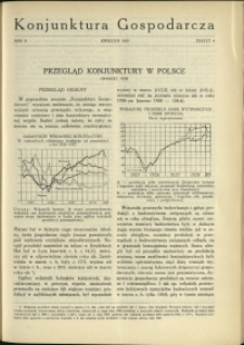 Konjunktura Gospodarcza : 1929 : nr 4