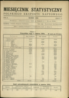 Miesięcznik Statystyczny Polskiego Eksportu Naftowego : 1934 : nr 3