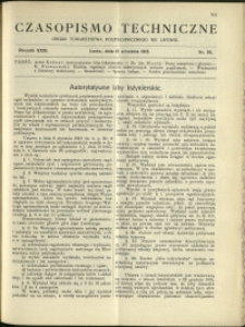 Czasopismo Techniczne : 1913 : nr 26
