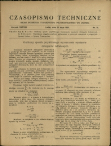 Czasopismo Techniczne : 1920 : nr 10